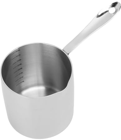 Fdit Mini Pentola Friggitrice, Pentola di Latte in Acciaio Inossidabile di Grado Alimentare 304, per Pentole a Induzione e Stufa a Gas, Piccola o Famiglia