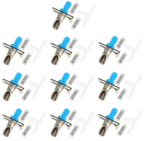 HOMSFOU 10pcs Automatic Rabbit Drinking Waterer Double Spring Design White 3-way Connector Rabbit Water Feeder Breeding and Small Animal Cages