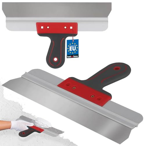 KOTARBAU® - Spatola per superfici in acciaio inox, 350 mm, per l'applicazione di stucco o intonaco