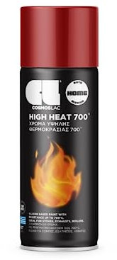COSMOS LAC Spray Pintura Anticalorica High Heat 700 ºc 400 Ml (Rojo N353)