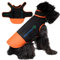 Dog Armour PRO Hundejacke Farbe Orange: Atmungsaktiver, Wasserdichter, Verstellbarer & Würgefreier Hundemantel - schützt vor Bissen - Wetterfest und für alle Hunde-Größen (S, Orange)