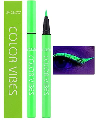 Eyeliner colorato – Eyeliner liquido liquido colorato impermeabile e resistente alle sbavature – eyeliner neon per la maschera quotidiana per feste di Halloween Bavokon
