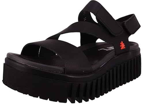ART Mujer Sandal Plataforma plana 1573 Brighton Nappa Black 37 EU