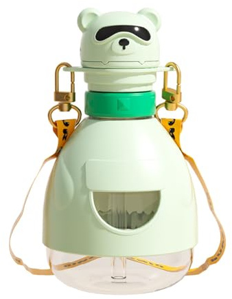 Infants Learning Drinking Degree Spout Baby Learning Water Cup with Shoulder Belt and Lid