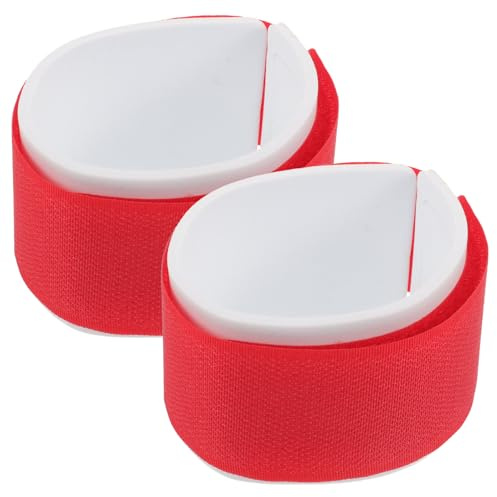 ANDRESLAD 2 Correas de Fijación para Esquí y Snowboard Correa de Transporte de Nylon Resistente 38X450Mm Accesorio para Fijar y Transportar Tablas de Snowboard y Esquís Color Rojo