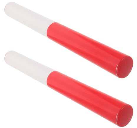 Cabilock 2 Unidades Bastón de Deportivo, de Plástico Abs Ligero 30 Cm, Testigo de Pista Reutilizable para Carreras al Aire Libre, Prácticas Escolares y Competiciones de Atletismo