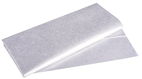 Rayher 67273606 Seidenpapier Metallic, Silber , 50x70 cm, 3 Bogen, 17g/m², lichtecht, farbfest, leicht transparentes, dünnes Papier, Geschenkpapier, Papier zum Basteln
