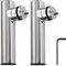 KAOLALI 2PCS Boat Accessories Marine Stainless Boat Stainless Steel Clamp On Fishing Rod Holder Rails 7/10 to 1'' Tube Yacht Accessorie