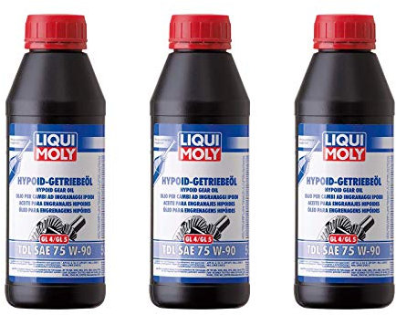 ILODA 3X Original Liqui Moly 500ml Hypoid-Getriebeöl (GL4/5) TDL SAE 75W-90 Gear Oil