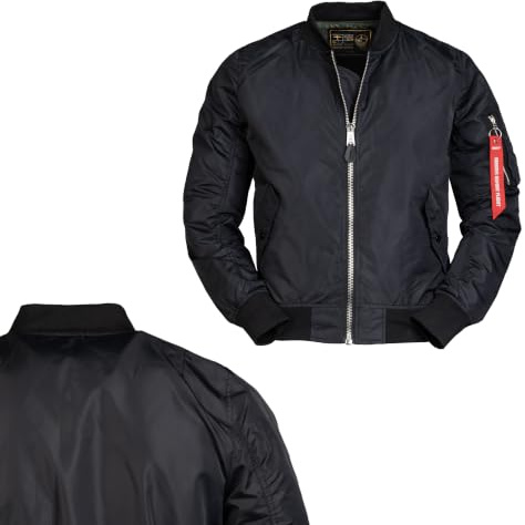 Mil-Tec US MA1® flygarjacka sommar svart, Schwarz, 3XL
