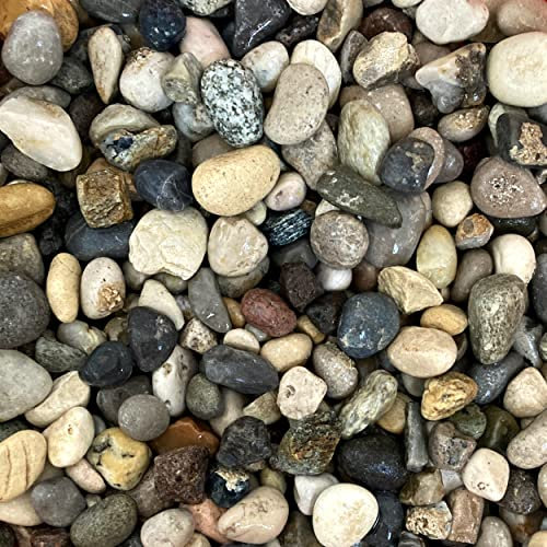 Sassi Ciottoli Fiume Naturali Decorativi per Esterno Granulometria 15-25mm Sacco da 25kg