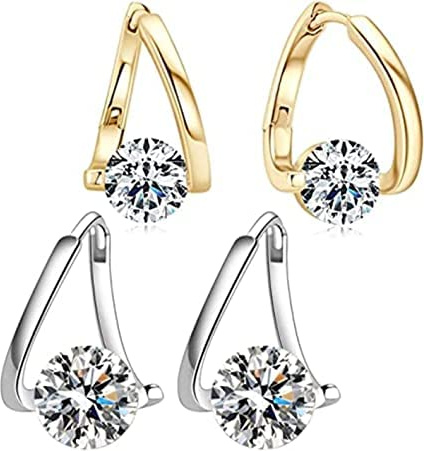 Lymphvity Germanium Earrings, Lymphatic Magnetotherapy Earrings, Lymphatic Drainage Earrings, Lymph Drainage Earrings, Magnetic Therapy Earrings for Women (Glod+Silver)