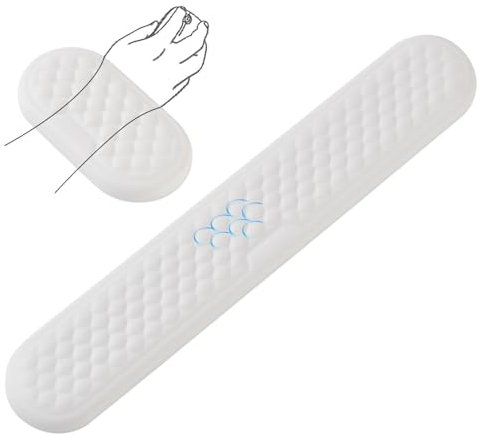 EGOSKY Handballenauflage Tastatur und Maus, Handgelenkauflage Tastatur mit PU Leder und Memory Schaum, Wrist Rest, Ergonomisches Handauflage Tastatur für Büro und Spiele