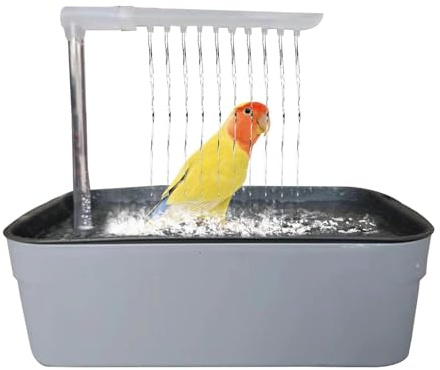 Ducha de pájaros, bañera | Bañera automática para Loros | Accesorios de Jaula para Mascotas para baños de Palomas alimentados por USB para baño Interior