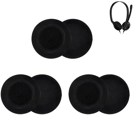 Nevoluxer 3 Pares - Almohadillas de Repuesto para Auriculares para Sennheiser, compatibles con PC 2/PC 3/PC 5/PC 7 USB/PC 8 USB, Almohadillas Auriculares de Espuma Suave