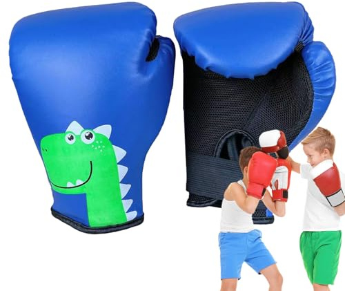 Guantes de Muay Thai para Niños - Guantese de Sparring para Niñose, Accesorios de Artes Marciales paras Entrenamiento de Boxeo, Guantese de Combate parar Niñose | Guantes de Boxeoe de Entrenamiento pa