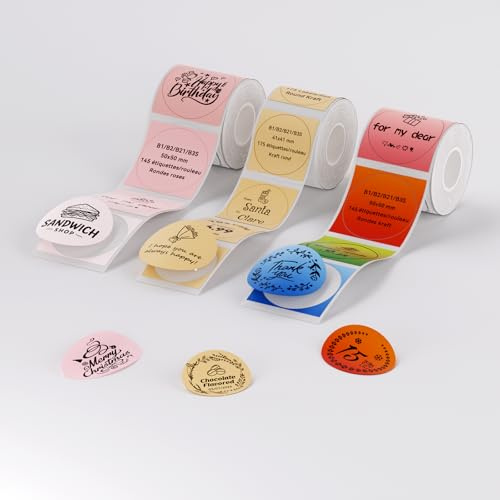 NIIMBOT 3 Rouleaux d'étiquettes B1/B2/B21/B3S/B31/B4/K3