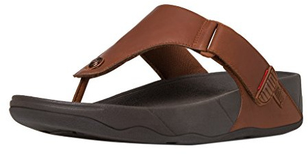 Fitflop Herren Trakk Ii Toe Thongs Sandal, Dark Tan, 46 EU