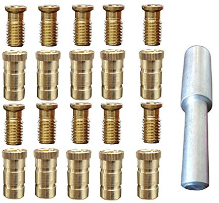 mistcooling Pool Cover Anchors for inground Pools - 10 Pack with Tamping Tool - 5/8 Anchor. Fits 3/4 Hole- 5001ABR