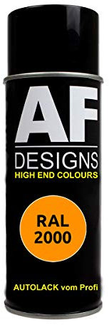 Alex Flittner Designs RAL Vernice Spray Auto bomboletta Spray RAL 2000 Giallo Arancione Lucido