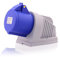 Intratec CEE Starkstrom Wandsteckdose, 32 A, 3-polig – Industriestecker für Innen- und Außenbereich, Einspeisesteckdose IP44, 230 V, SB, RoHS, Reach, Blau/Grau