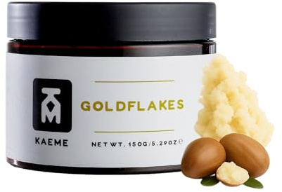 Kaeme.com Goldflakes Deep Moisturizing Whipped Shea Body Butter For Whole Body,Face, Hand,Hair,Scalp,For Men & Women,Made with Raw Organic African Shea Butter with Natural Coconut Oil(10.5oz/300g jar)