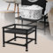 ML-Design Pedestal para Lavadora o Secadora con Estante Extraíble Negro 62,5 x 53,5 x 45 cm de Acero, Capacidad hasta 150kg Pies Regulables Soporte Alto Base Estable y Robusta Bastidor Universal