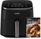 COSORI Air Fryer TurboBlaze, 6L Compact Design, 9 Functions with 5 Auto Fan Speeds Airflow System, Fast and Energy Saving, 30℃ to 230℃, Quiet, 110+ Recipes, Oil Free, Non-stick, Dishwasher Safe