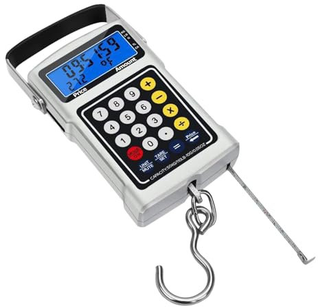 Tuxxjzm Balance d'haltérophilie, balance à bagages numérique,Balance à crochet portative de pesée précise pour la pêche - Balance numérique multifonctionnelle d'éclairage de poids, pour l'agriculture,