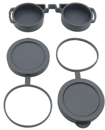 WELWIK Optical Binocular Cap 50mm Objective Lens Cap Black Rubber Waterproof Binoculars Protective Cover for Compact Binoculars