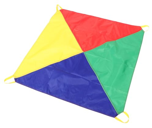 GALPADA Rainbow Umbrella Game for Boys and Girls Outdoor Group Play Equipment Kindergarten Cooperative Game Play Parachute for Toddlers Random Color