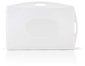Djois made by Tarifold 200422, Pack de 10 Fundas Porta Tarjetas de Identificación, Plástico Rígido, 64 x 96mm, Transparente