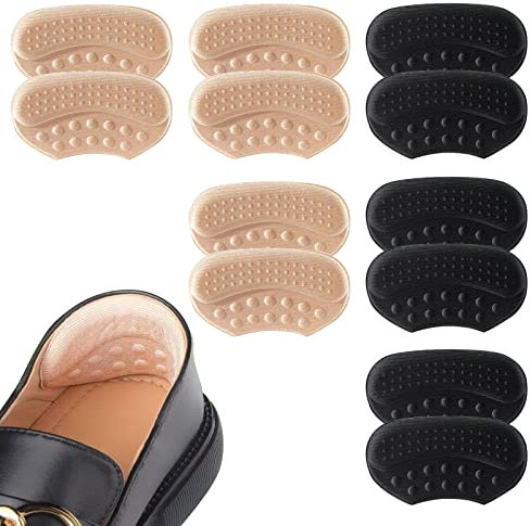 VIKSAUN 6 Pairs Coussinets de Talon, Coussinets de Coussin de Talons Auto Adhésif, Coussin de Talon Coussinets, Protecteur de Soins des Pieds, pour Empêche Frottements et Ampoules