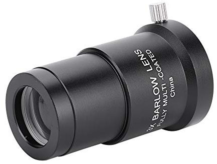 CFTGIW Astronomy Telescope Okular 3X 25'' Barlow-lins för Okular Helt Belagd även Bekväm för Förstoring LensBarlow LensOkular Lens3X Barlow Lens1 25 3X Lens