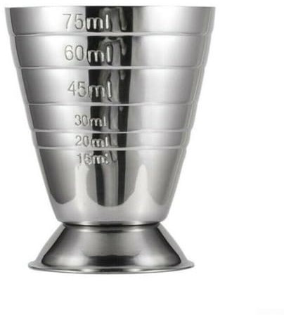 Edelstahl Messbecher Cocktail Jigger 70.9 g, 75ml, 5 EL Bar Mixed Drink Cocktail Tools