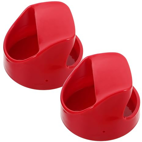 GARIOUANS Herramienta de Impresión para Manualidades 2 Piezas Baren de Plástico 100 Mm Mango Rojo y Felpa Negra para Estampación Artesanal y Linograbado en Scrapbooking