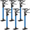 TecTake Türspanner Teleskopstange | stufenlos verstellbar | leichte Handhabung - diverse Modelle (6er Set blau | Nr. 402614)
