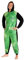 RICK AND MORTY Onesie Fleece Herren - Kapuzen-Flausch-Fleece-Einteiler für Männer - Größen M-3XL Herren Loungewear (Grün/Schwarz, M)