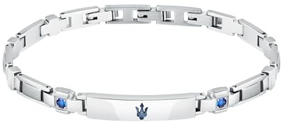 Maserati Herren-Stahlarmband, nachhaltige Saphire, Sapphire Kollektion – JM224AXO02