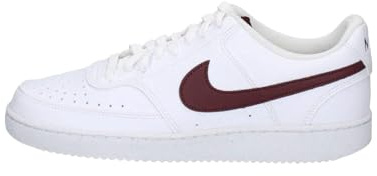 Nike Court Vision Lo Nn Laced Shoes for Mens White/Burgundy Crush 42