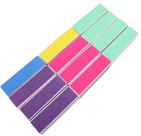 WOONEKY Blocco Lucidante Per Unghie Delicato 12 Pezzi Lime Abrasive Per Unghie Per Una Manicure Liscia