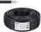 EDISION OCX-50 Cavo Coassiale 50m, Cavo Antenna TV SAT Esterno/Interna PE Nero, Rame CU/AL, 17PAtC, CPR Fca, Classe A, Cavo SAT, per DVB-S2, DVB-T/T2, DVB-C, RADIO, Bobina 50m