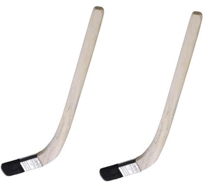 Paquete de 2 pinceles de pintura de radiador, pinceles de cerdas de 1 pulgada con mango largo de madera para pintar zonas incómodas