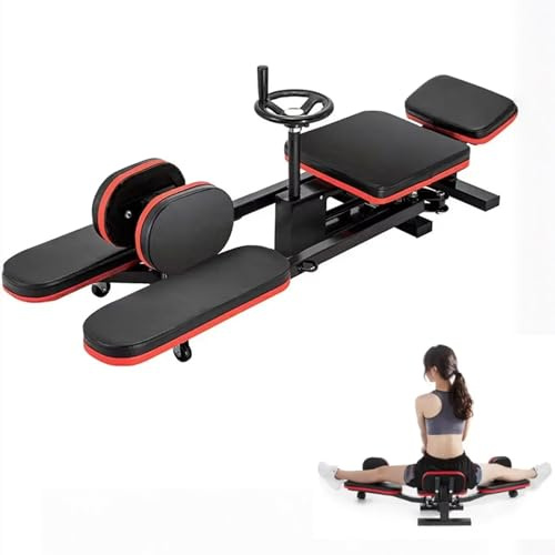 Expansor Profesional De Piernas para Estirar Los Aductores hasta MáS De 180°, Esparcidor para Piernas con Manivela Giratoria, MáQuina De Estiramiento De Piernas, Ideal para Artes Marciales, Ballet