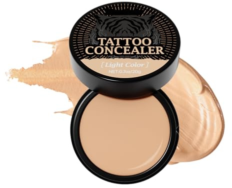 Camuflaje Corporal,Maquillaje Escondido Impermeable Para Impactos De La Piel En El Cuerpo - 20 Gramos Diario Ligero Respirable Alta Cubierta Primer Adecuado Para Festivales De Viaje