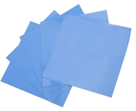 Lazmin112 Almohadilla Conductividad Térmica Silicona, 5 UDS. Hoja EDUCCIÓN Calor GPU GPU, 1,5 W/M K para Fuente Alimentación de Radiador de Dispositivo Puente Tarjeta Gráfica
