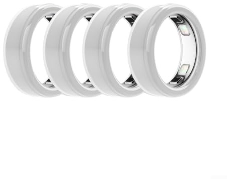 För Oura Ring 5 silikonskydd – flexibelt skyddslager utformat för att rymma naturlig fingerutvidgning och sammandragning (transparent M)