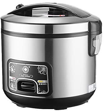 ZHANGMIN Cuiseurs À Riz Petit, Pot Intérieur Antiadhésif en Acier Inoxydable 304, Cuiseur À Riz 2/3/4/5L avec Fonction De Cuisson/réchauffement, avec Tasse À Mesurer (Color : 4L)