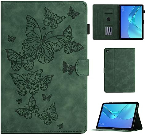 Casafuy Fodral för Huawei MediaPad M5/M5 Pro 10,8 Tum 2018, PU-Läder Surfplatta Skyddande Fodral Med Stativfunktion Och Automatisk Sömn/Väckning Tablettskydd