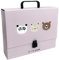 Interdruk - A4 Tierthema Heftbox mit Griff für Kinder - Ideal für Dokumente und Notizbücher - BeBe Friends G